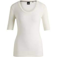 Hugo Boss M Blouses Hugo Boss Women's Scoop-Neck Top Open White