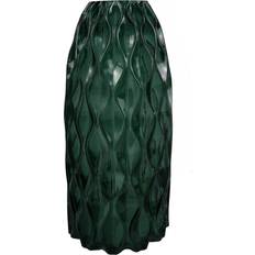 Vases Leaf Waves Green Vase 30cm