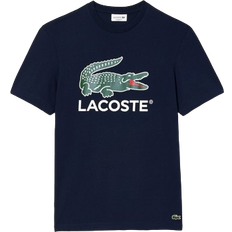 Lacoste Cotton Jersey Signature Print T-shirt - Midnight Blue