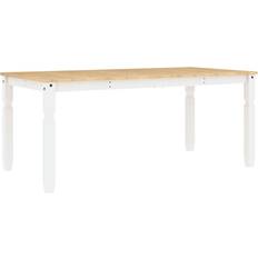 vidaXL Corona White Dining Table 90x180cm