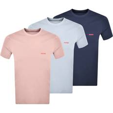 Men - Pink T-shirts HUGO BOSS RN Triplet P T-shirt - Light Pink/Blue