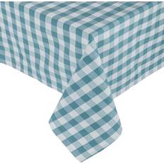 Homescapes Gingham Tablecloth Blue (228x137cm)