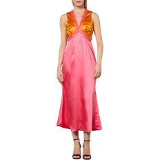 Never Fully Dressed Sleeveless May Dress - Orange/Pink