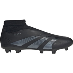 Unisex Football Shoes Adidas Predator League Laceless FG - Core Black/Carbon