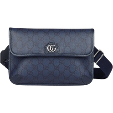 Silver Bum Bags Gucci Ophidia GG Small Belt Bag - Blue/Black