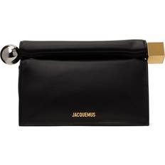 Silver Clutches Jacquemus La Pochette Rond Carre Clutch - Black