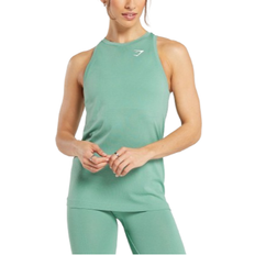 Gymshark Vital Seamless 2.0 Light Tank - Lagoon Green/ Marl