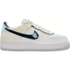 Beige - Nike Air Force 1 - Women Shoes Nike Air Force 1 Shadow W - Sail/Glacier Blue/Coconut Milk/Armory Navy