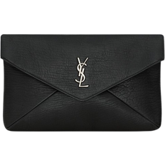 Unisex Clutches Saint Laurent Cassandre Large Envelope Pouch - Black