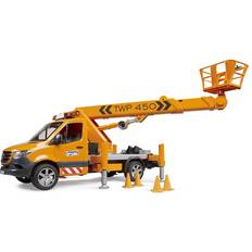 Sound Commercial Vehicles Bruder MB Sprinter with Work Platform & Light + Sound Module 02679