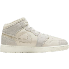 Nike Air Jordan 1 Mid SE Craft GS - Pale Ivory/Legend Light Brown/Sail