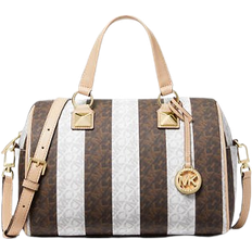 Michael Kors Grayson Medium Duffle Satchel - Brown Mult