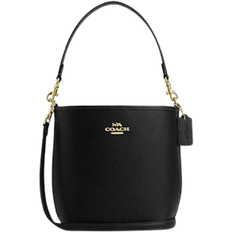 Coach City Bucket Bag In Double Face Leather - Gold/Black