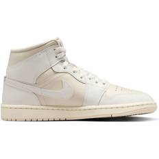 Beige - Nike Air Jordan 1 - Women Trainers Nike Air Jordan 1 Mid W - Legend Light Brown/Muslin/Sail