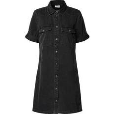 Noisy May New Signe Denim Dress - Black