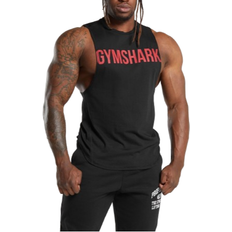 Gymshark Impact Drop Arm Tank - Black/Vivid Red