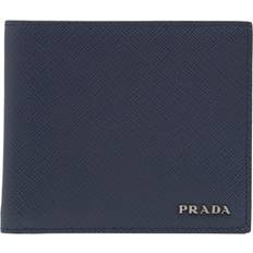 Prada Saffiano Leather Wallet - blue - One