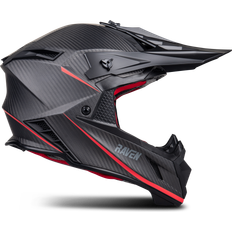 Raven Ipsum Evo MX Helmet Matte Carbon Black-Red