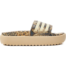 Adidas Beige - Women Slippers & Sandals Adidas Adilette Platform - Brown/Crystal Sand