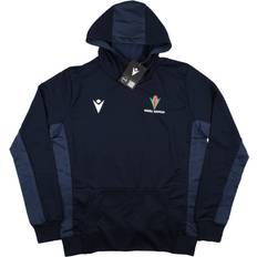 Macron 2023-2024 Samoa Rugby Travel Cotton Hooded Sweatshirt Navy