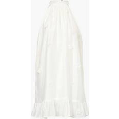 Sister Jane Sister Jane Dream Cali Flower Linen Blend Dress, White