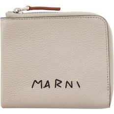 Marni Gray Zip-Around Wallet - 00N05 Light Grey UNI