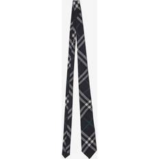 Burberry Ties Burberry Check Silk Tie Charcoal