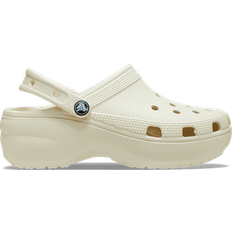 44 ½ - Women Outdoor Slippers Crocs Classic Platform Clog - Bone