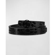 Christian Louboutin Cl Logo Leather Belt black