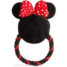 Cerda Minnie Mouse Squeaky Plush And Rope Toy Dog Black