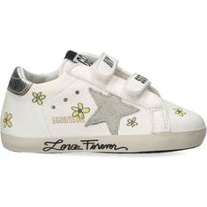 GOLDEN GOOSE Leather Baby School Sneakers white