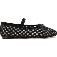 Loeffler Randall Leonie Crochet Flat in Black. 7.5, 9.5