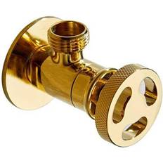 Pepte Gold Wall Mounted Angled Isolation Valve Round 1/2