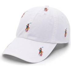 Polo Ralph Lauren White Headgear Polo Ralph Lauren Pony-embroidered Baseball Cap