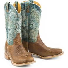 Tin Haul Ladies Yee-Haw Boots Blue 7 B