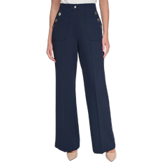 Tommy Hilfiger Women's High Rise Wide Leg Sailor Pants - Midnight