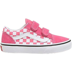 Vans Kid's Old Skool V Checkerboard Shoes - Honeysuckle