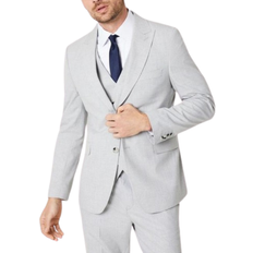 Burton Slim Fit Heathered Wedding Suit Jacket - Grey