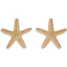 Ettika Statement Starfish Stud Earrings Gold