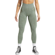 Gymshark Flex High Waisted Leggings - Force Green/Vanilla Beige