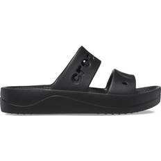 Crocs Baya Platform Sandal - Black