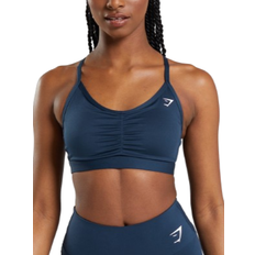 Gymshark Ruched Sports Bra - Navy