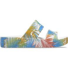 Crocs Baya Platform Sandals - Tropical White Print