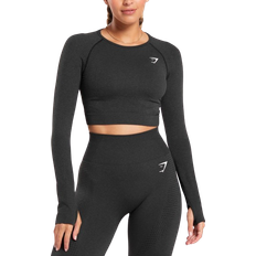 Gymshark Vital Seamless 2.0 Crop Top - Black