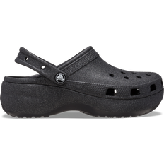 Crocs Classic Platform Glitter Clog - Black