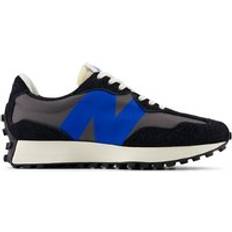 New Balance Unisex 327 in Black/Red Suede/Mesh