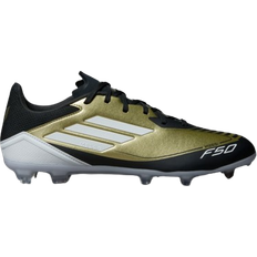 Women Football Shoes Adidas F50 Messi League FG - Gold Metallic/Cloud White/Core Black