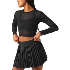 Beyond Yoga Show Off Mesh Crop Top Black