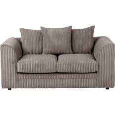 Luxury Life Dylan Jumbo Cord Grey Sofa 166cm 2 Seater