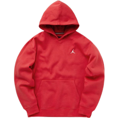 Nike Red Jumpers Nike Jordan Brooklyn Fleece Printed Pullover Hoodie Men's - Lobster/White